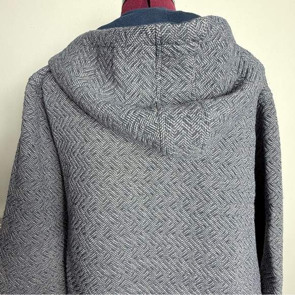 Navy and Gray Zip-Up Hoodie - Picture 3 of 6